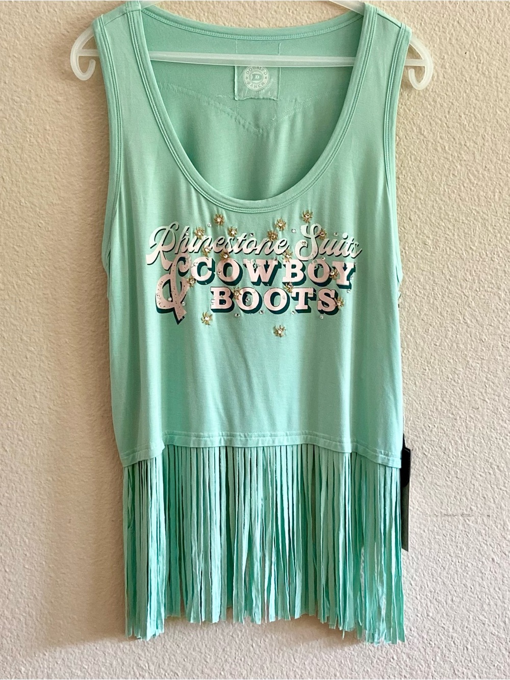 Tank Top - Women’s - Double D Ranch  
Rhinestone Suits & Cowboy Boots
Size Large